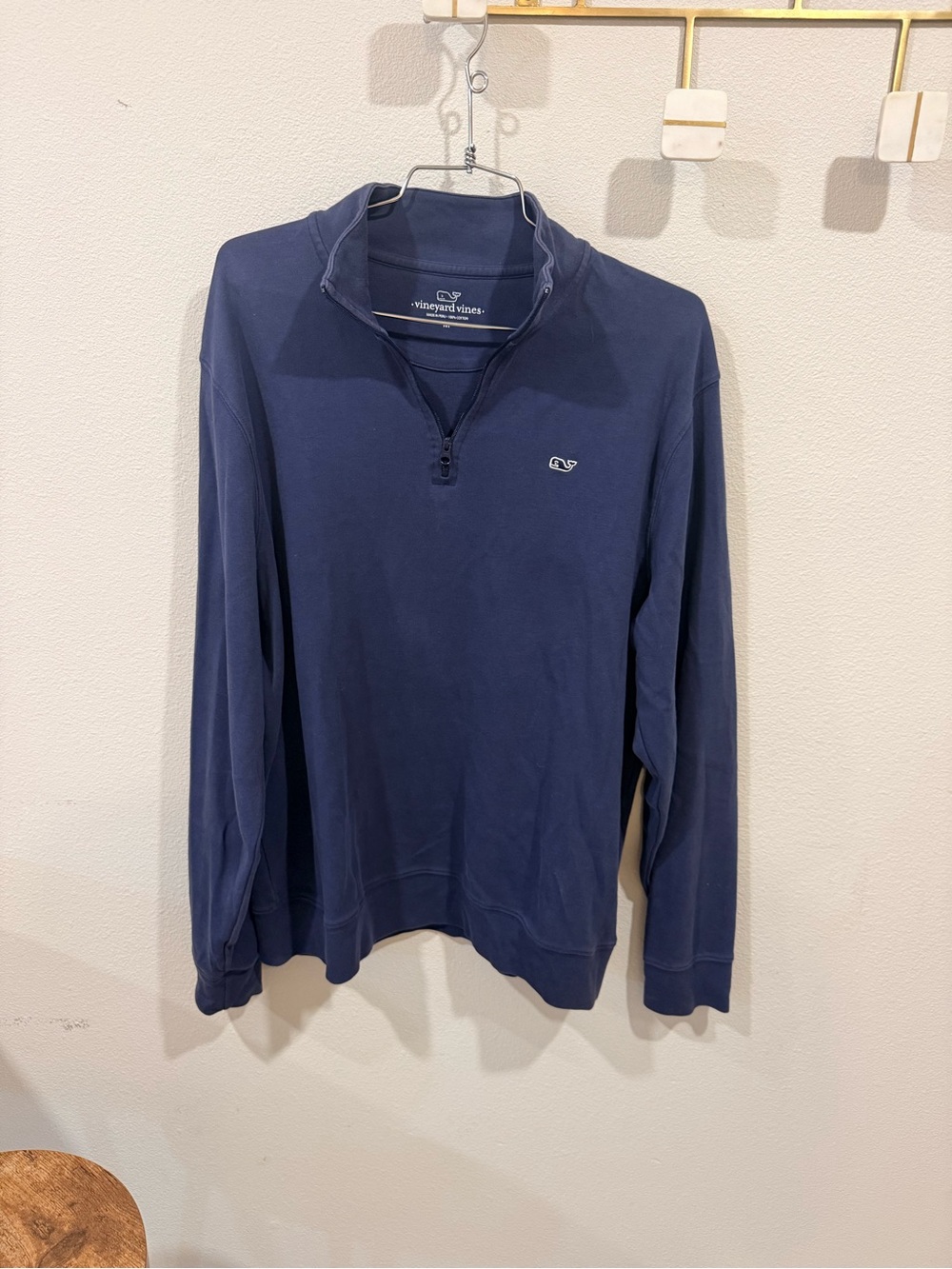Vineyard Vines Men's Navy Half-Zip Pullover Sweater